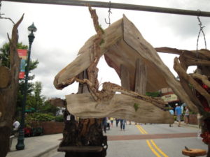 driftwood bird feeder