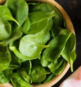 spinach in a bowl