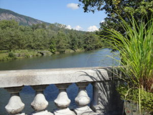 view from Lake Lure Flowering Bridge