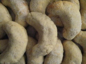 Kim's almond crescent cookies