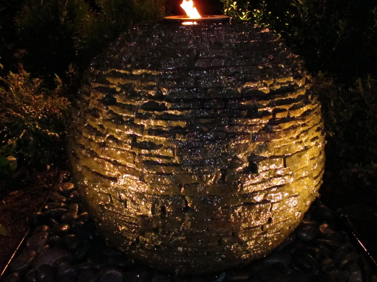 water fountain, garden show