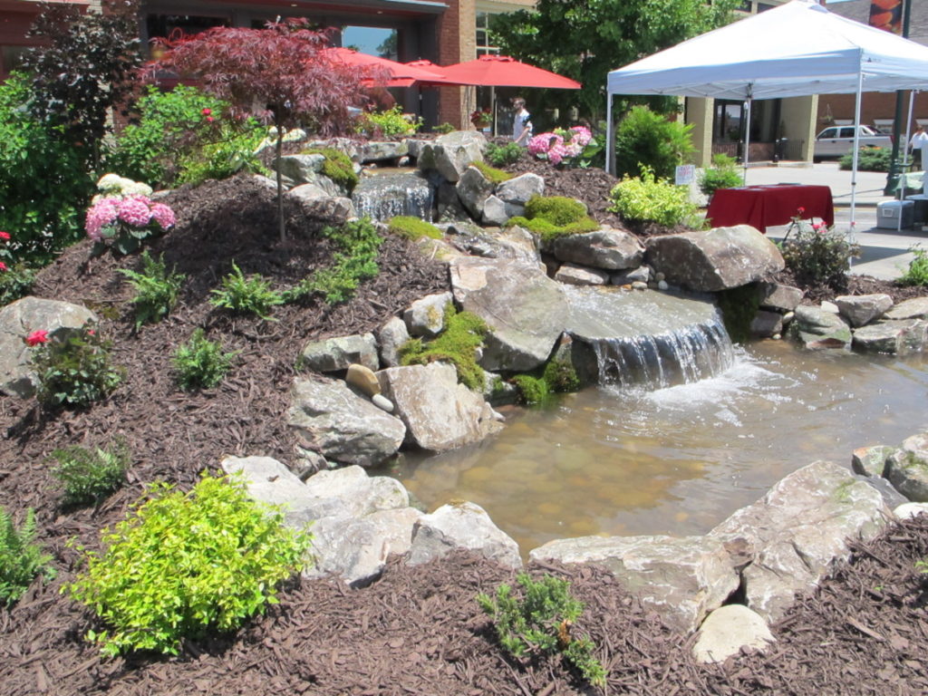 water feature, Hendersonville garden jubilee
