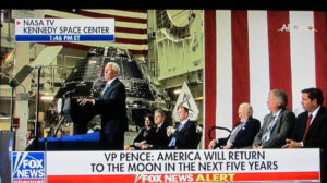 VP Pence honoring the 50th anniversary of Apollo 11 moon landing.