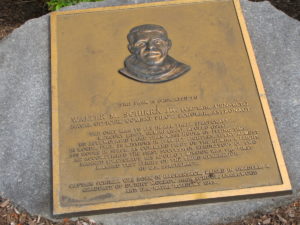Commander Wally Shirra plaque, Oradell