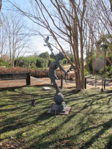 sculpture by Gary Lee Price at Daniel Stowe Botanical Garden