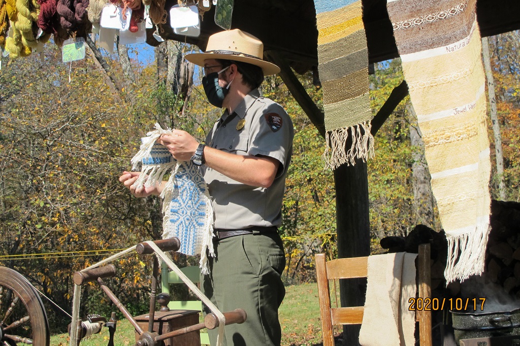 Ranger Chris at Mabry Mill